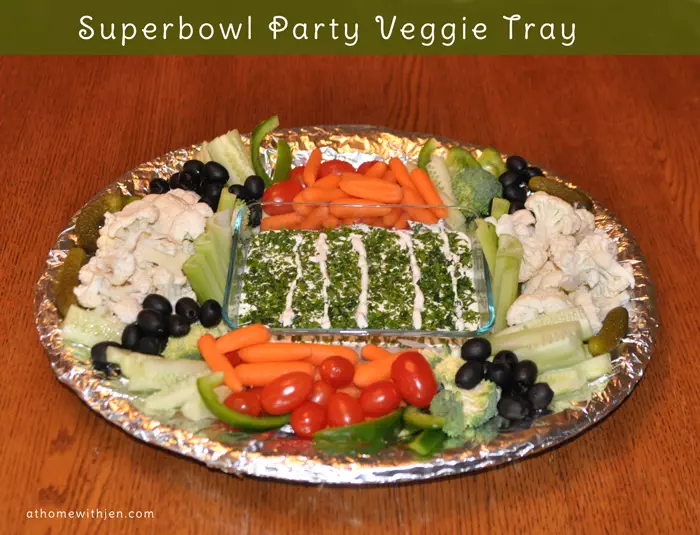 SuperBowl Party veggie tray